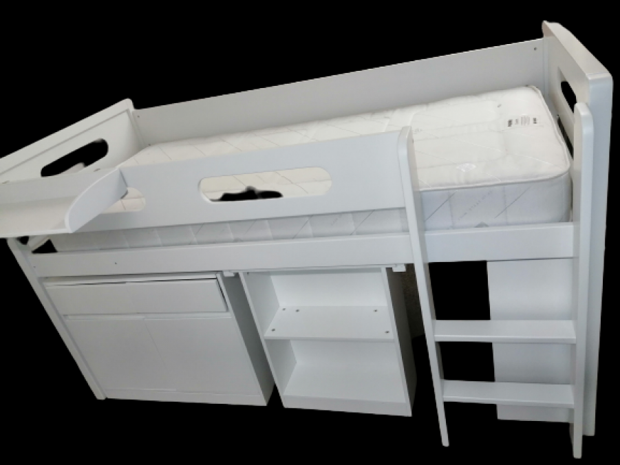 The Artisan Bed Company White Metro Midsleeper Cabin Bed