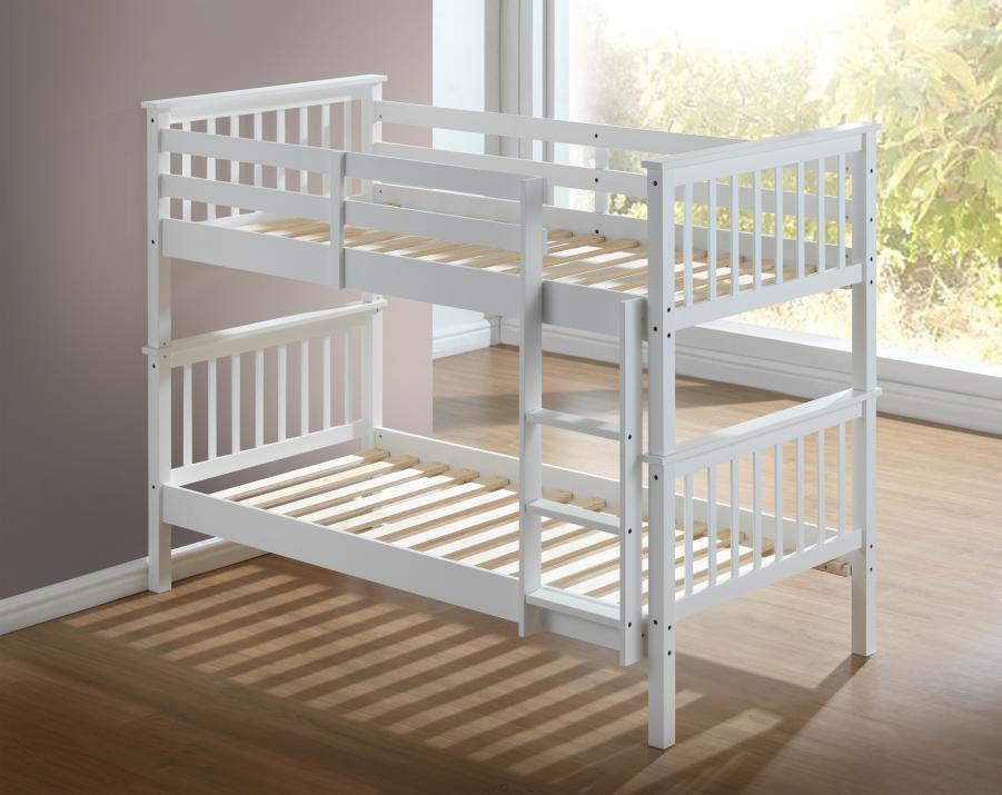 The Artisan Bed Company Alaska White Finish Bunk Bed