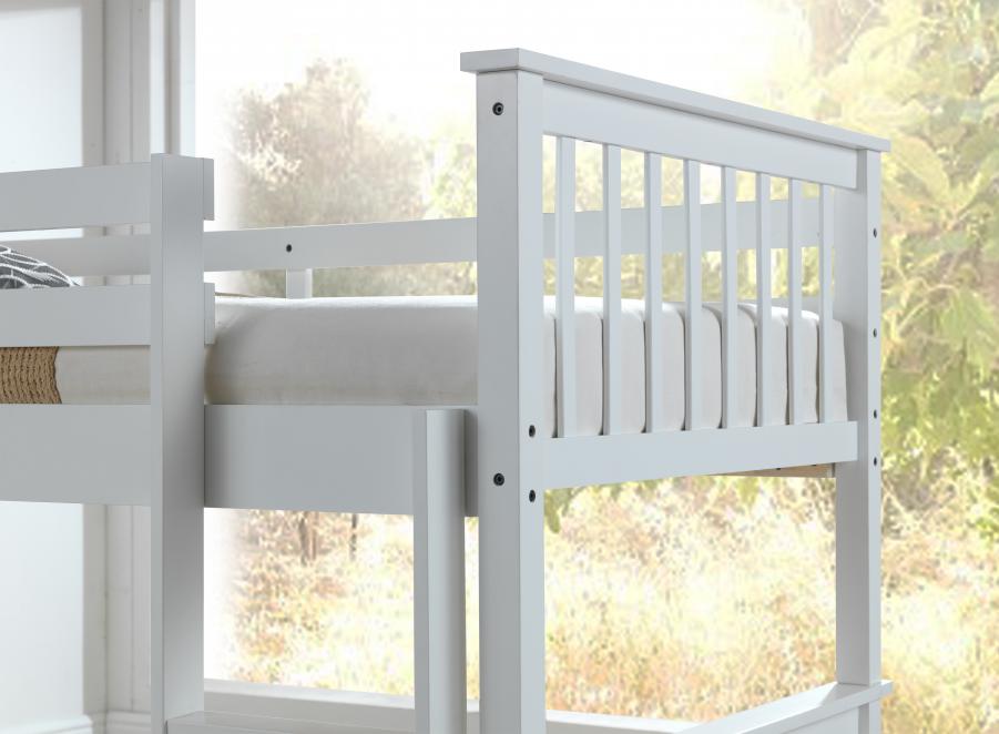 The Artisan Bed Company Alaska White Finish Bunk Bed