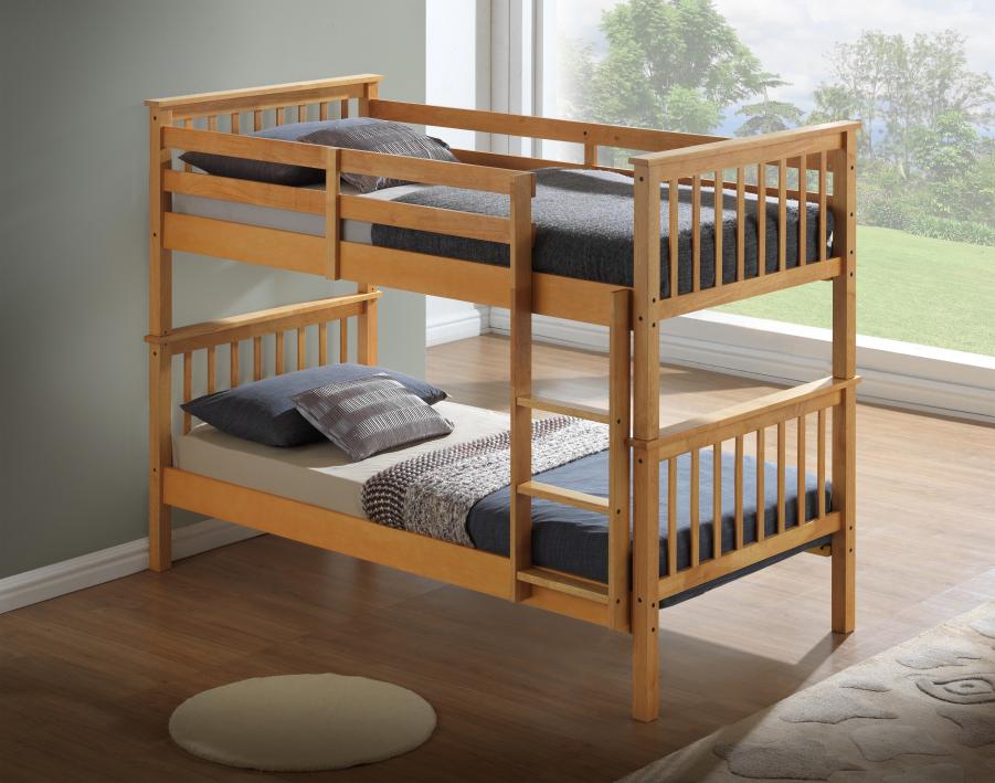 The Artisan Bed Company Alaska Beech Finish Bunk Bed