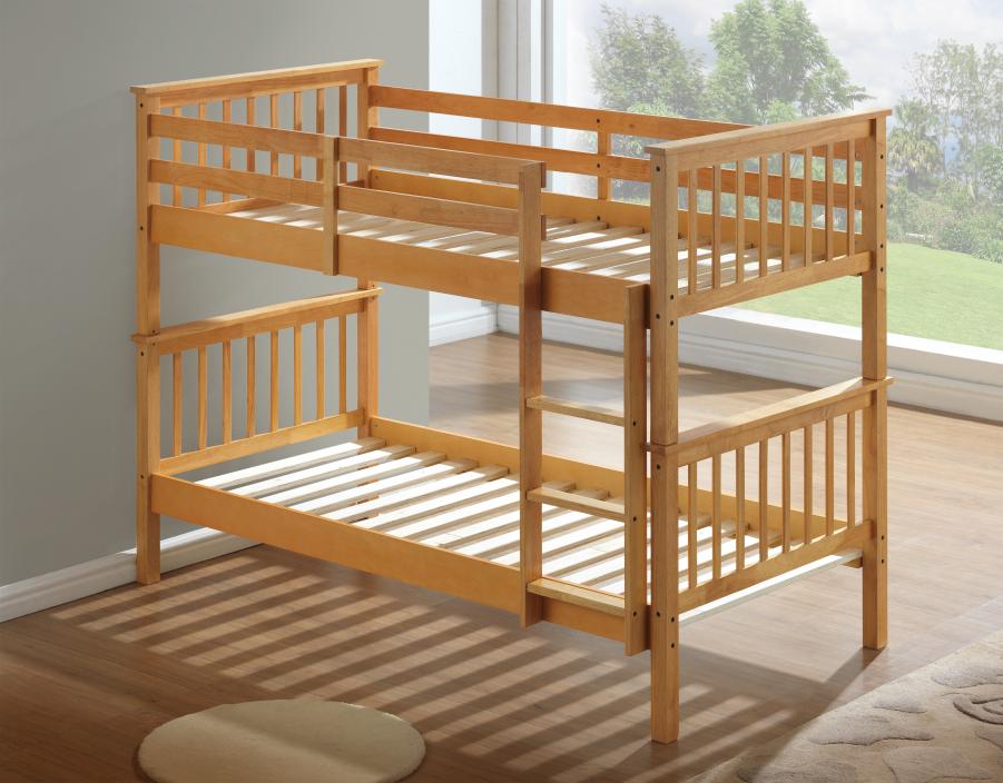 The Artisan Bed Company Alaska Beech Finish Bunk Bed