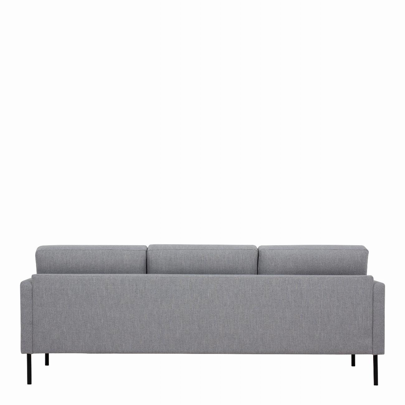 Larvik 3 Seater Sofa - Grey, Black Legs