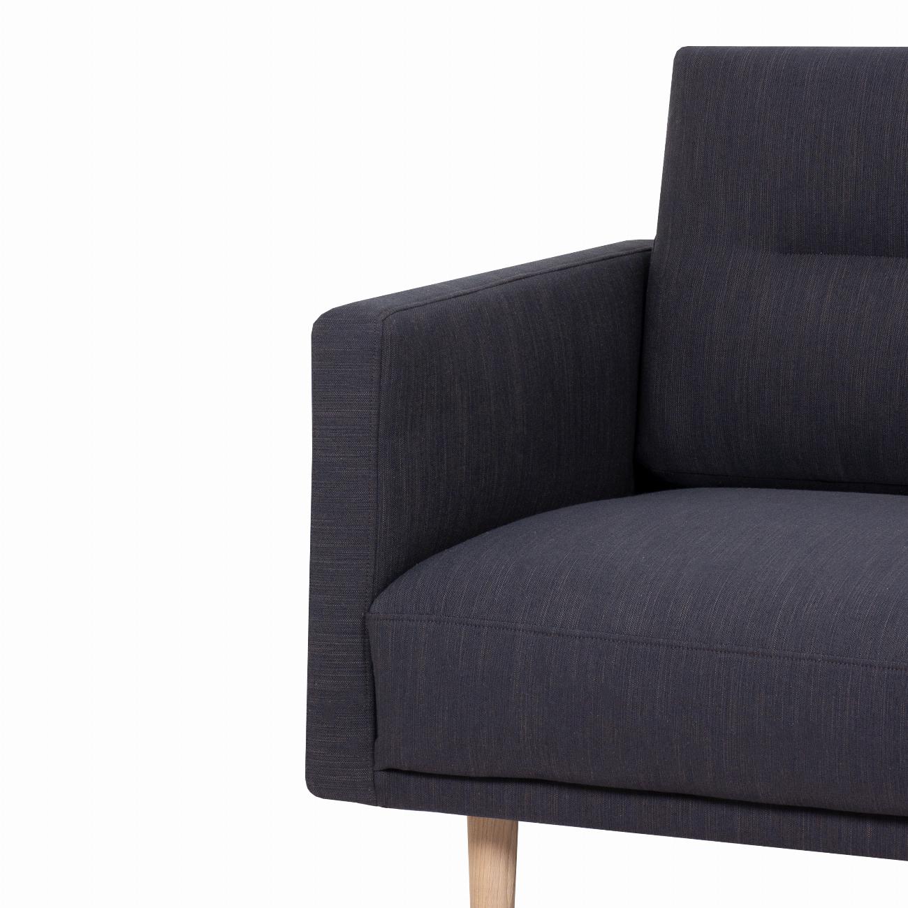 Larvik 3 Seater Sofa - Antracit, Oak Legs