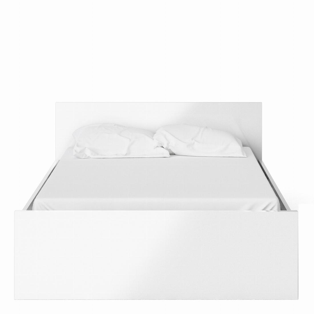 Naia Double Bed 4ft6 (140 x 190) in White High Gloss