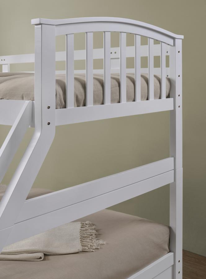 The Artisan Bed Company Anchorage White Finish Three Sleeper Bunk Bed