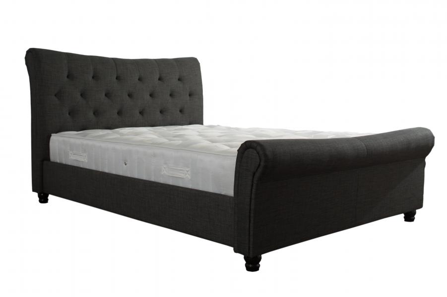 The Artisan Bed Company Rosa Grey Fabric Bed