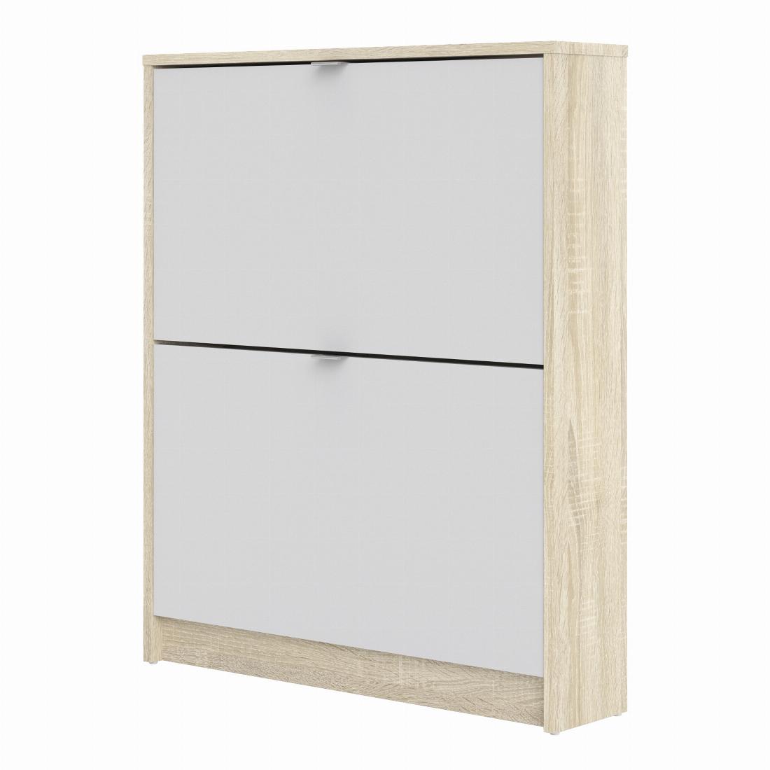 Shoe cabinet  w. 2 tilting doors and 1 layer
