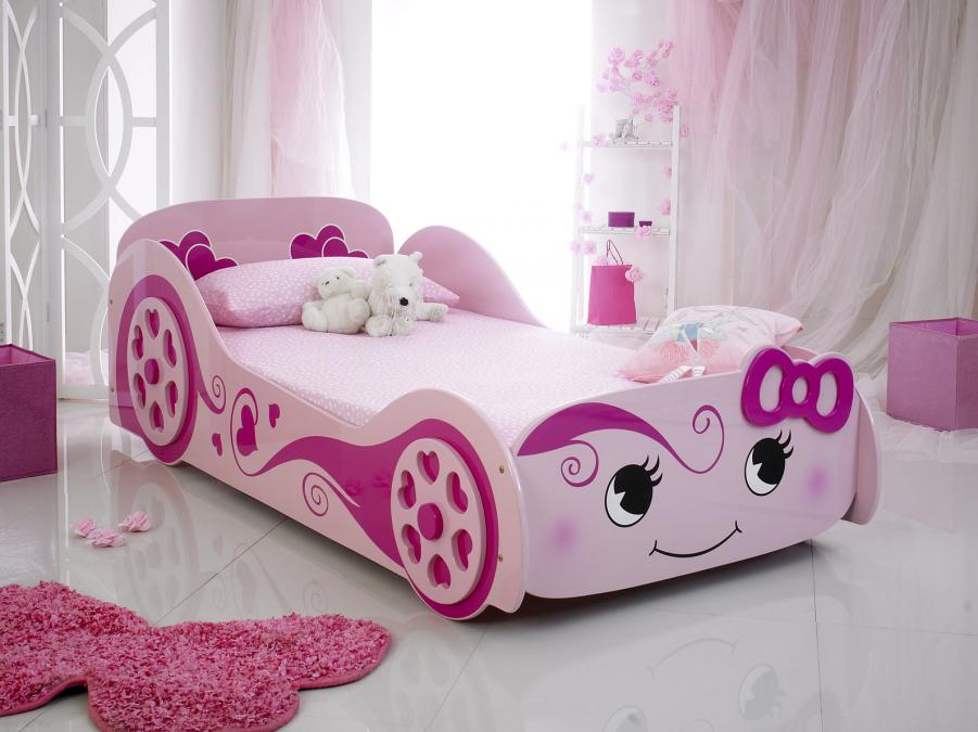 The Artisan Bed Company Pink Love Car Bed