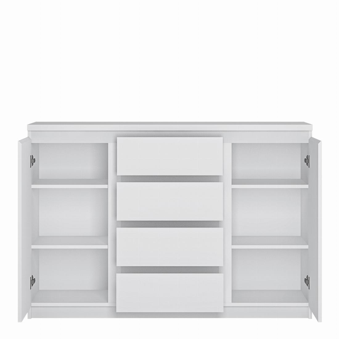 Fribo 2 door 4 drawer sideboard in White