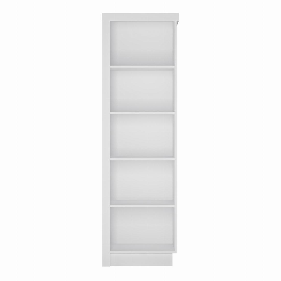 Lyon Bookcase (RH) in White and High Gloss