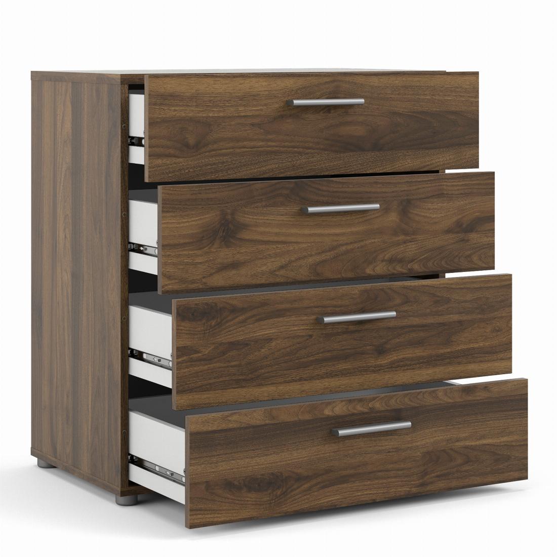 Pepe Chest of 4 Drawers in Walnut