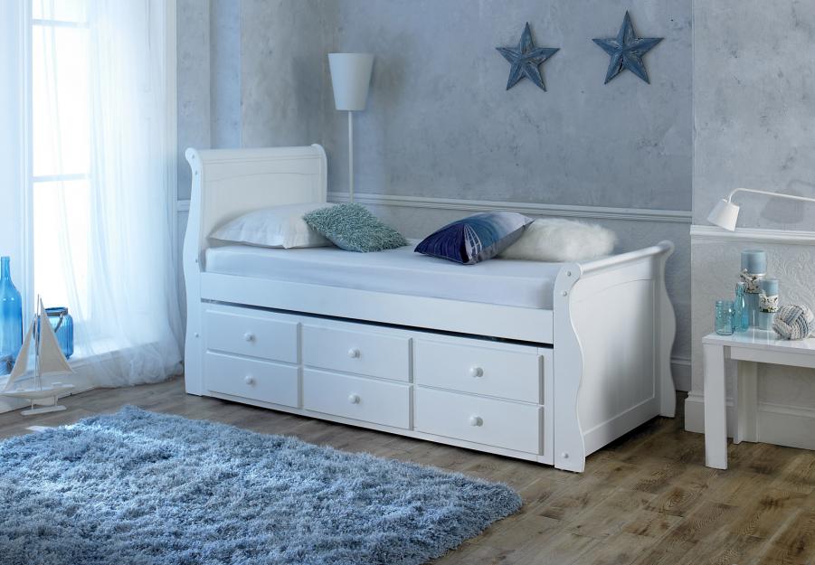 The Artisan Bed Company White Captain Guest Bed