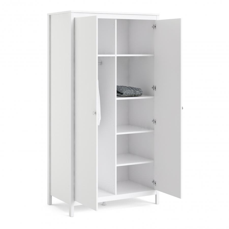 Madrid Wardrobe with 2 doors in White