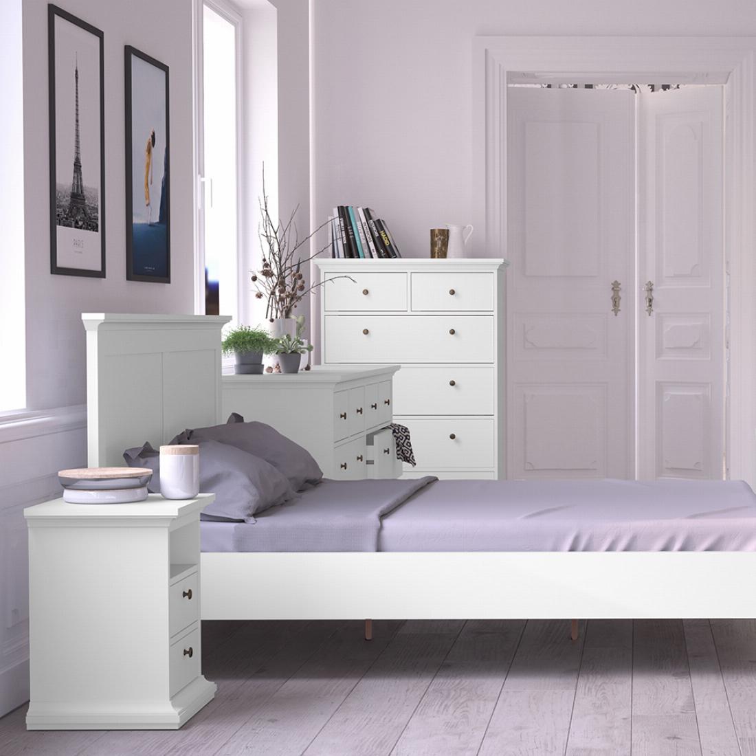 Paris Chest of 6 Drawers in White
