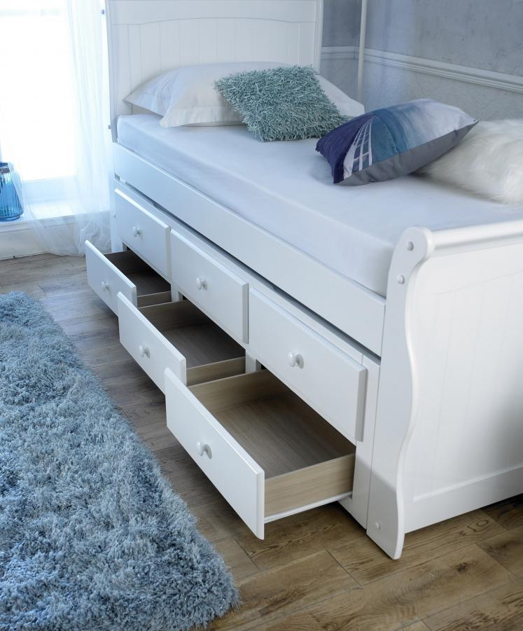 The Artisan Bed Company White Captain Guest Bed