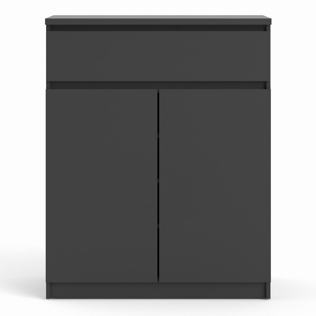 Naia Sideboard 1 Drawer 2 Doors in Black Matt