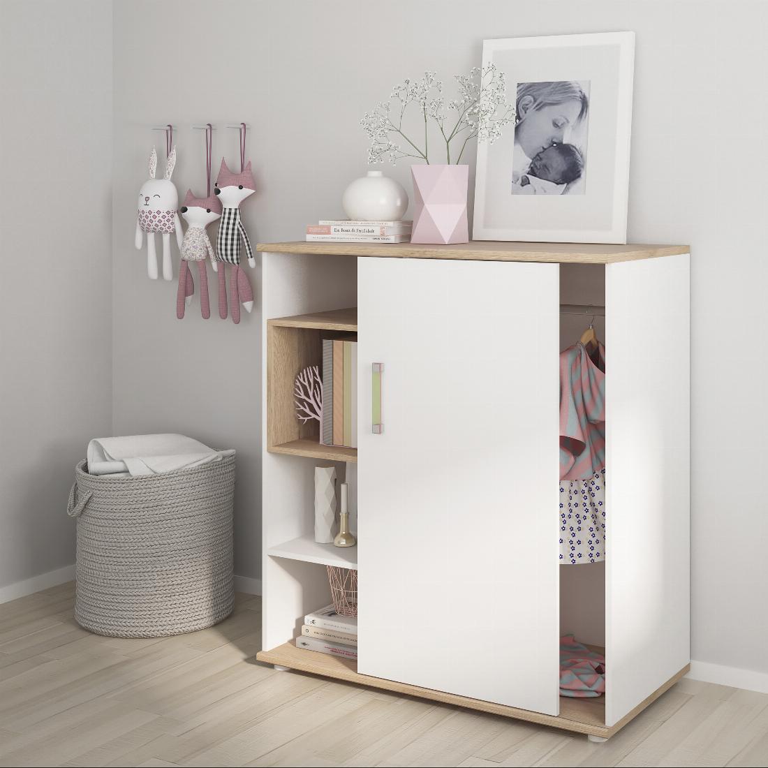 4Kids Low Cabinet with shelves (Sliding Door)