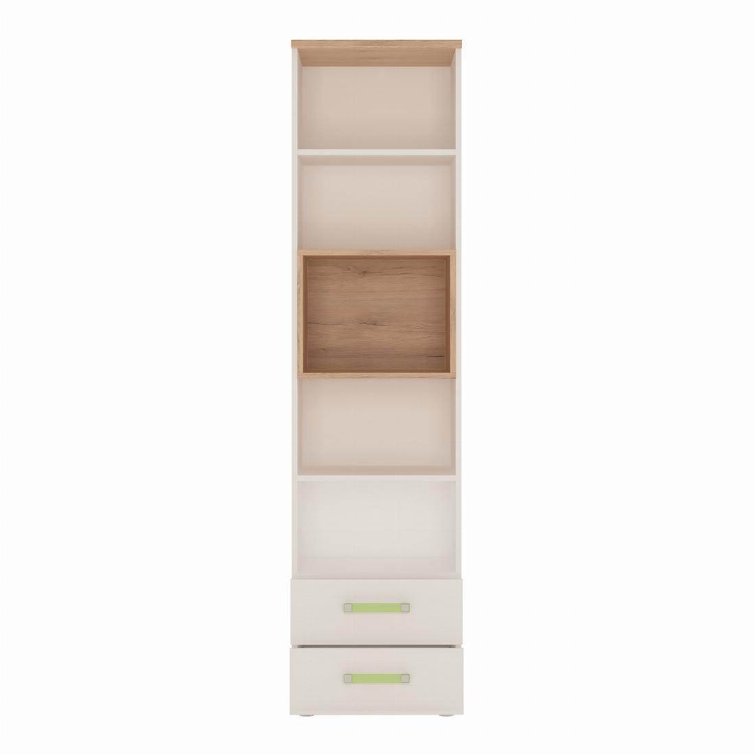 4Kids Tall 2 Drawer Bookcase