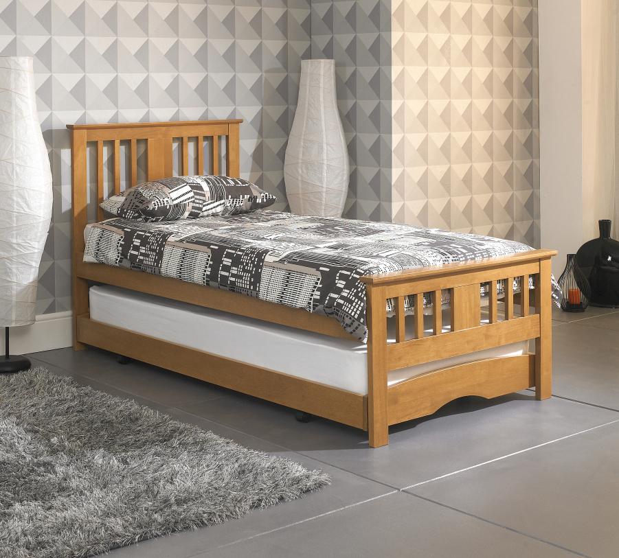 The Artisan Bed Company Rosaline Oak Finish Guest Bed