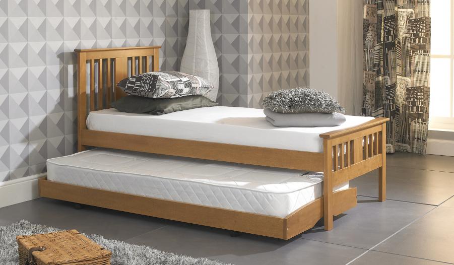 The Artisan Bed Company Rosaline Oak Finish Guest Bed