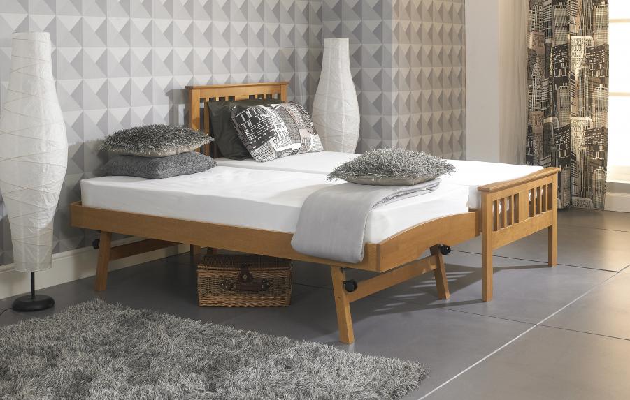 The Artisan Bed Company Rosaline Oak Finish Guest Bed