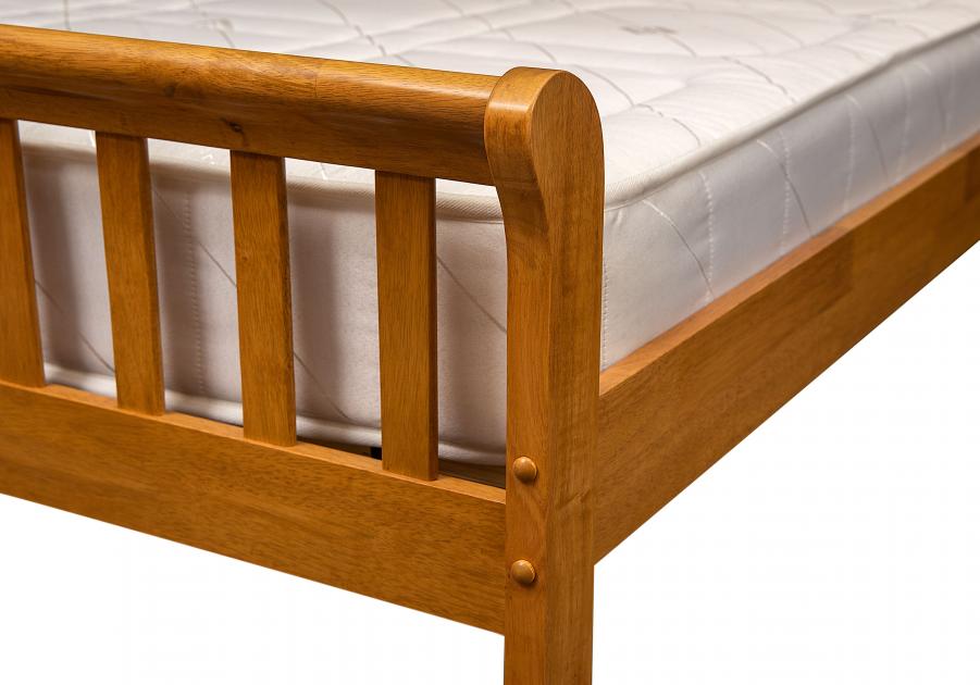 The Artisan Bed Company Milan Oak Finish Wooden Bed