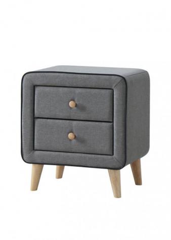 The Artisan Bed Company Oslo Grey Fabric Bedside