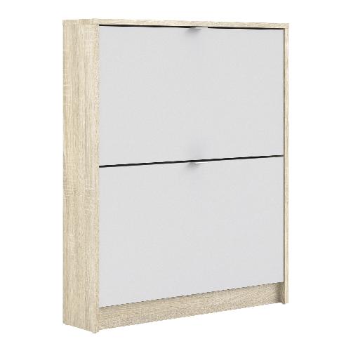 Shoe cabinet  w. 2 tilting doors and 1 layer