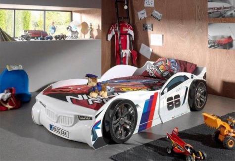 The Artisan Bed Company No 88 White Car Racer Bed