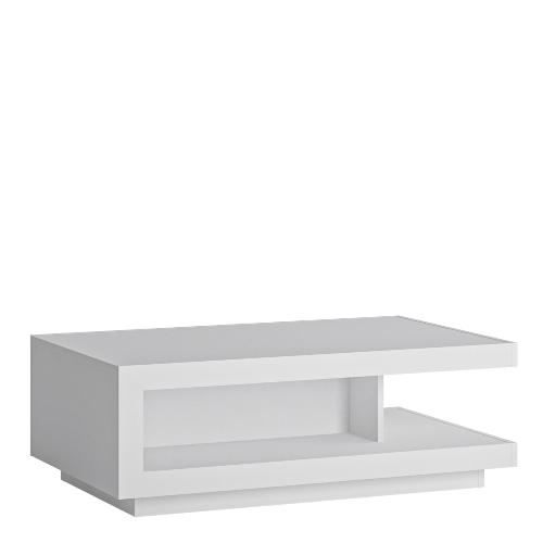 Lyon Designer coffee table in White and High Gloss