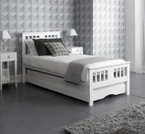 The Artisan Bed Company Rosaline White Finish Guest Bed