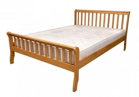 The Artisan Bed Company Milan Oak Finish Wooden Bed